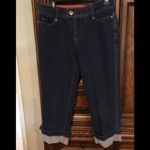 Coldwater Creek Size 10 Soft Stretch Cuffed Jeans